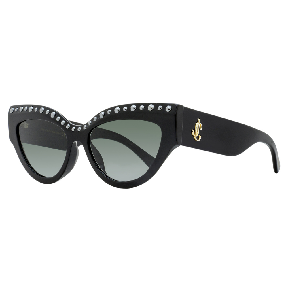 Jimmy Choo Cat Eye Sunglasses Sonja/G/S 8079O Black 55mm